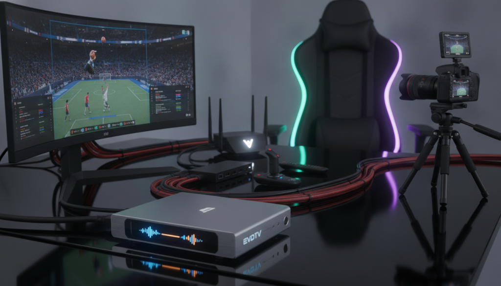Live sports streaming hardware setup