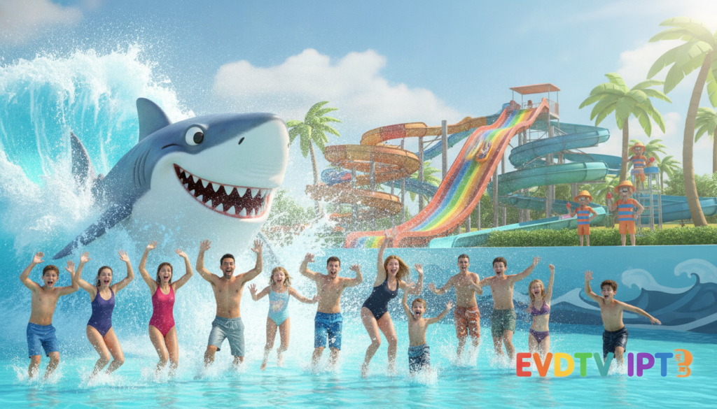 water park shark action