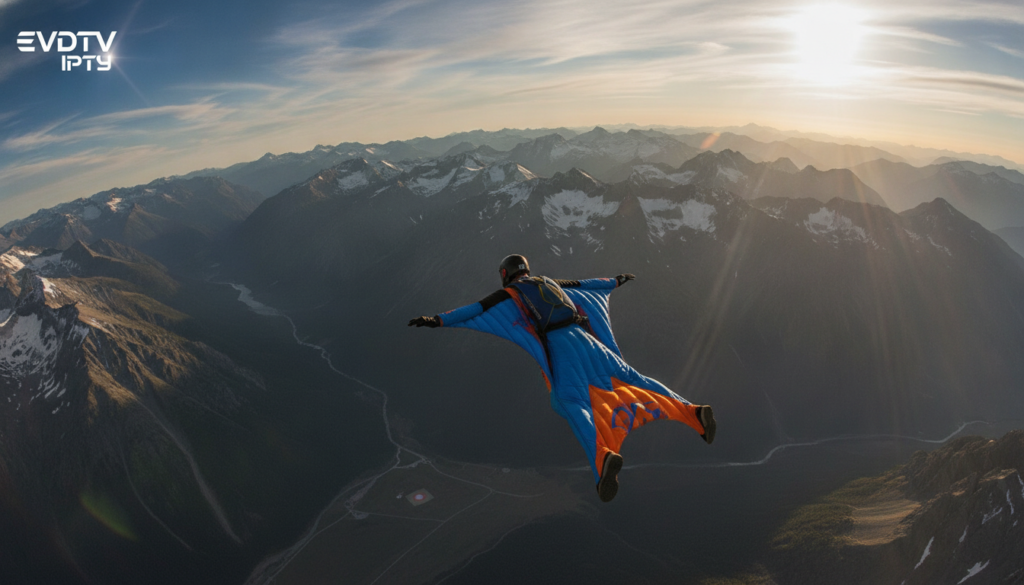 wingsuit stunts and BASE adventure sports review
